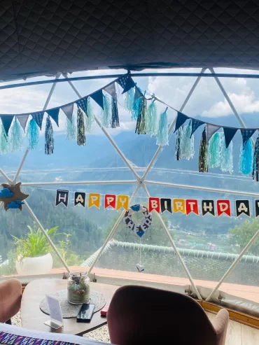 Elegant dome decorations for your special day at Glampeco in Manali