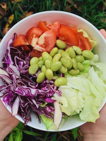 Fresh local produce, including vegetables and fruits, at GlampEco in Manali