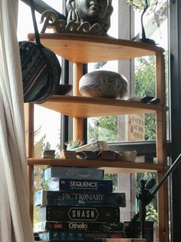 Games corner to enjoy with friends at GlampEco Manali