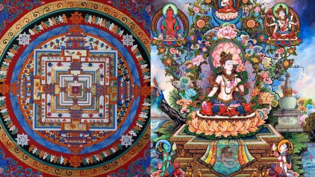 Thangka painting – Himachali souvenirs from a local market near GlampEco
