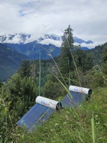 GlampEco supports sustainable practices in Manali by using solar panels