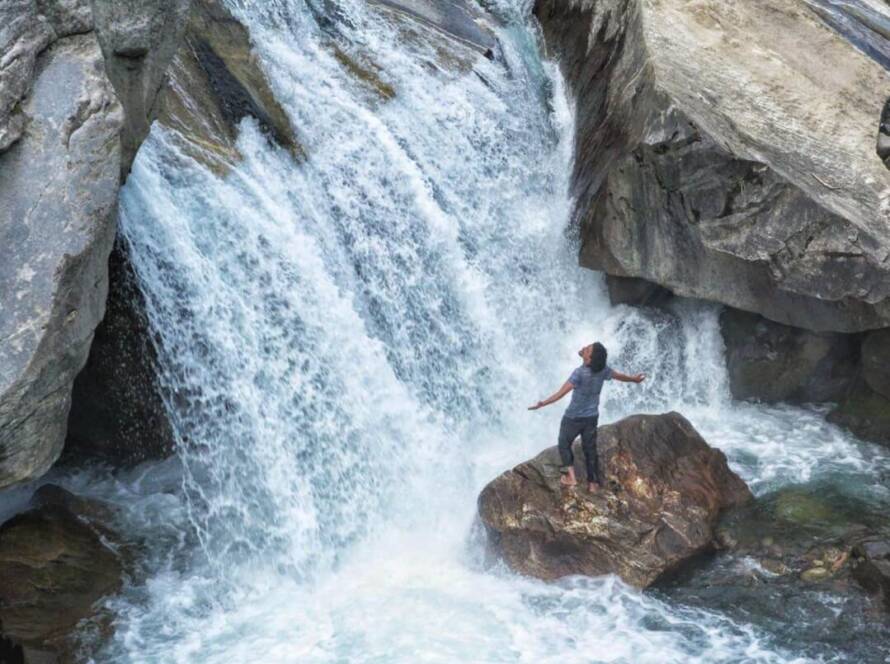 Scenic Jobri Waterfall day hike from Sethan, Manali - daily activities with GlampEco
